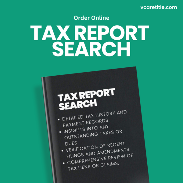 Tax Reports Search